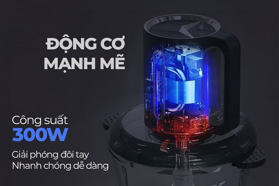 Máy xay thịt cối thủy tinh 1.8 lít Sunhouse SHD5403 - hình 3
